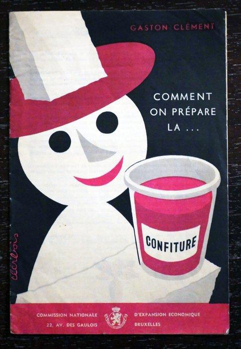 Clerbois - Hoe maak je confituur en lekkernijen - jaren 1950, Antiek en Kunst, Kunst | Tekeningen en Fotografie