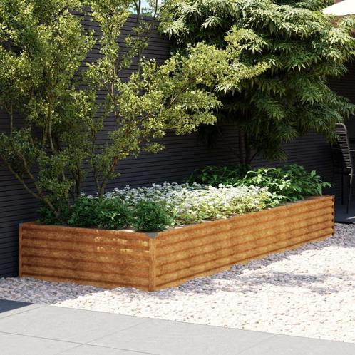 vidaXL Plantenbak verhoogd 291x100x36 cm cortenstaal, Tuin en Terras, Bloempotten, Nieuw, Verzenden