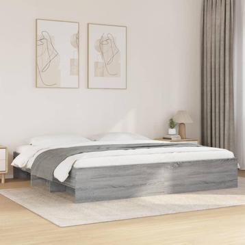 vidaXL Bedframe zonder matras 180x200 cm spaanplaat grijs, Huis en Inrichting, Slaapkamer | Bedden, Verzenden, Nieuw