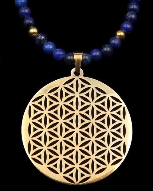 Lapis-lazuli - Collier - Fleur de vie - Puissante énergie -, Antiek en Kunst, Antiek | Boeken en Manuscripten