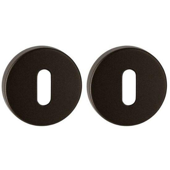 Set van twee sleutelplaatjes WCX brons, Doe-het-zelf en Bouw, Raamkozijnen en Schuifdeuren, Ophalen of Verzenden