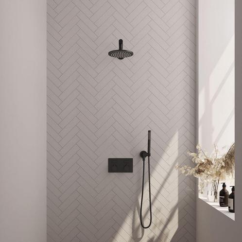 Thermostatische Inbouwdoucheset Brauer Black Edition Recht, Doe-het-zelf en Bouw, Sanitair, Kraan, Nieuw, Chroom, Ophalen of Verzenden