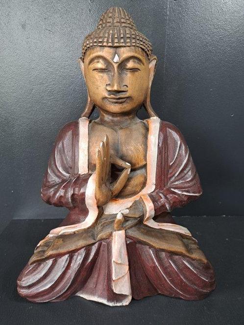 Boeddha handgeschilderd - Statue - Indonésie (Sans Prix de, Antiek en Kunst, Kunst | Niet-Westerse kunst
