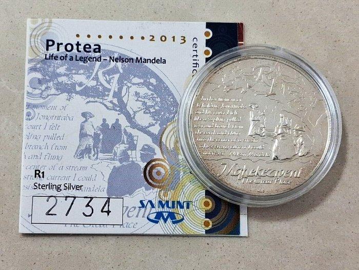 Zuid-Afrika. 1 Rand 2013 Nelson Mandela Life of Legend 92.5%, Postzegels en Munten, Munten | Europa | Niet-Euromunten