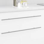 vidaXL Kast Handvat 12 pcs Zilver 700mm Roestvrij staal, Verzenden, Nieuw