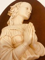 Arnaldo Gianelli - bas-relief - Biddende Maagd Maria - 39 cm