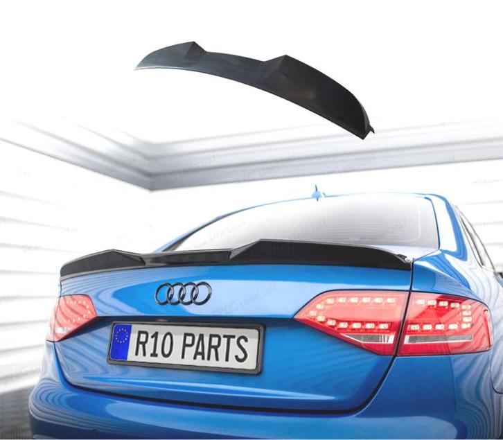 AILERON SPOILER AUDI A4 B8 11-15 NOIR BRILLANT, Auto-onderdelen, Carrosserie, Verzenden