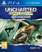 Uncharted: Drakes Fortune Remastered (PS4) PEGI 16+, Zo goed als nieuw, Verzenden