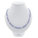 9 Krt. Amethist kralen ketting met cultivé parel | 45 cm, Handtassen en Accessoires, Antieke sieraden, Ophalen of Verzenden, Goud