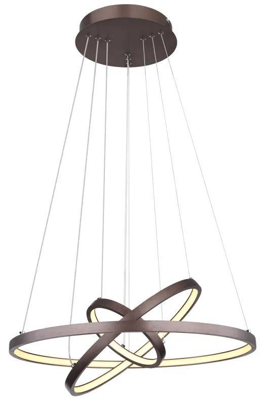 2dekans | Globo RALPH hanglamp – Mat koffiebruin – Ø 51 cm, Huis en Inrichting, Lampen | Hanglampen, Ophalen of Verzenden