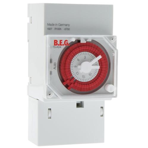 BEG TS-AD4 analoge klok met back-up voeding - 92680, Doe-het-zelf en Bouw, Elektriciteit en Kabels, Verzenden