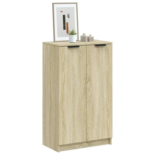 vidaXL Schoenenkast 59x35x100 cm bewerkt hout sonoma, Huis en Inrichting, Kasten | Overige, Nieuw, Verzenden