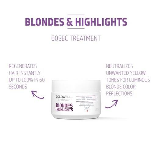 Goldwell Dualsenses Blondes &amp; Highlights 60sec Treatment, Handtassen en Accessoires, Uiterlijk | Haarverzorging, Nieuw, Verzenden