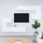 vidaXL Tv-wandmeubel bewerkt hout wit, Huis en Inrichting, Kasten |Televisiemeubels, Verzenden, Nieuw