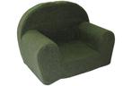 Kinderfauteuil - QUELLE - 60x40x45 cm - boucle - olijfgroen, Ophalen of Verzenden, Nieuw