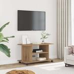 vidaXL Tv-meubel met wieltjes 80x40x45cm bewerkt hout, Huis en Inrichting, Verzenden, Nieuw