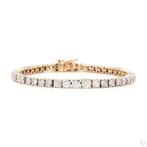 Armband - 14 karaat Roségoud -  6.92ct. tw. - Diamant