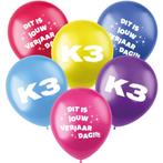 Ballonnen K3 23cm 6st, Hobby en Vrije tijd, Feestartikelen, Verzenden, Nieuw