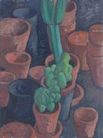 Antoon van Bakel (1930-2009) - Bloempotten en cactussen