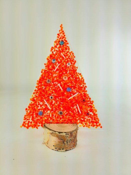 Schotel - Muranoglas - Sinaasappel kerstboom, Antiek en Kunst, Antiek | Glaswerk en Kristal