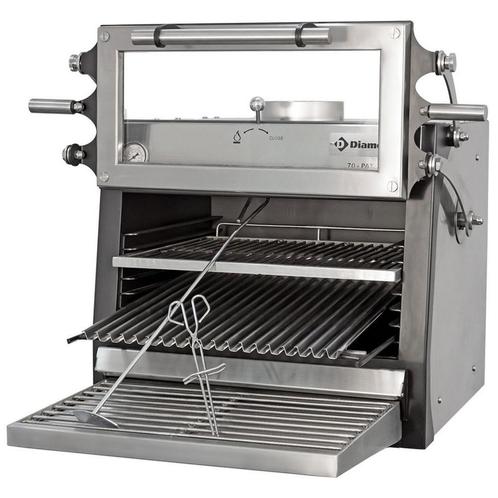 Houtskooloven-BBQ, GN 1/1 (60 Kg/h)/ - Hefbare, Articles professionnels, Horeca | Équipement de cuisine, Envoi