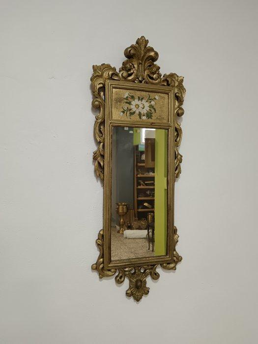 Spiegel- Hoge spiegel met antieke voorstelling - Hars -, Antiek en Kunst, Curiosa en Brocante