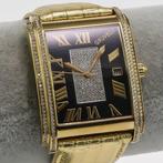 Gruvelli - Swiss Diamond Watch - GP-XXX-GL-DD-3 - Gold strap, Handtassen en Accessoires, Horloges | Heren, Nieuw