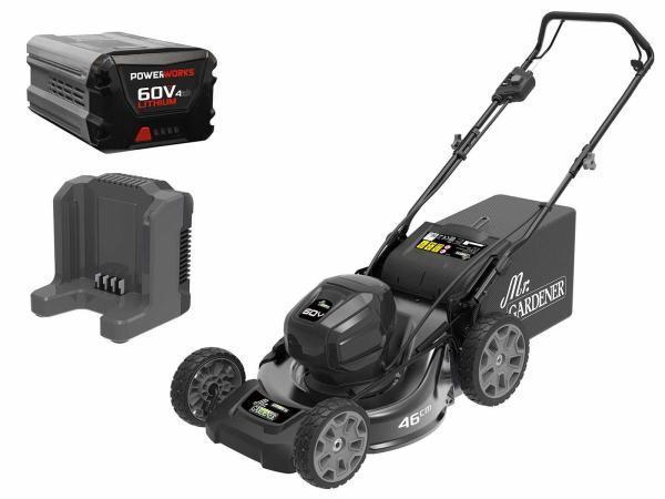 Veiling - Mr. Gardener grasmaaier accu 4-in-1 4Ah 60v, Tuin en Terras, Grasmaaiers, Nieuw