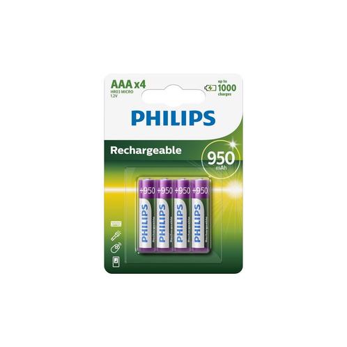 Philips MultiLife 1.2V AAA/HR03 950mah NiMh oplaadbare ba..., Audio, Tv en Foto, Accu's en Batterijen, Nieuw, Verzenden