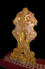 Style baroque Reliquaire - Bois doré - 1750-1800 - 62 cm, Antiquités & Art