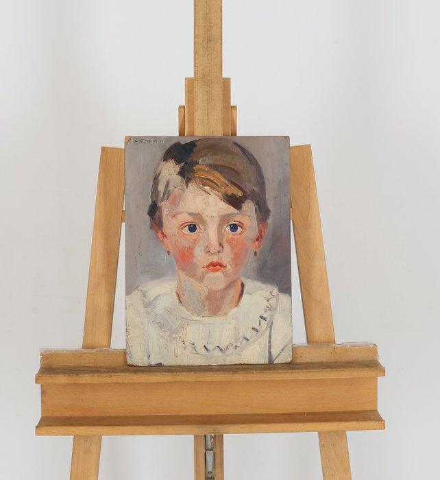 Nicolaas Pieneman (1880-1938) - Portret van dochter, Antiek en Kunst, Kunst | Schilderijen | Klassiek