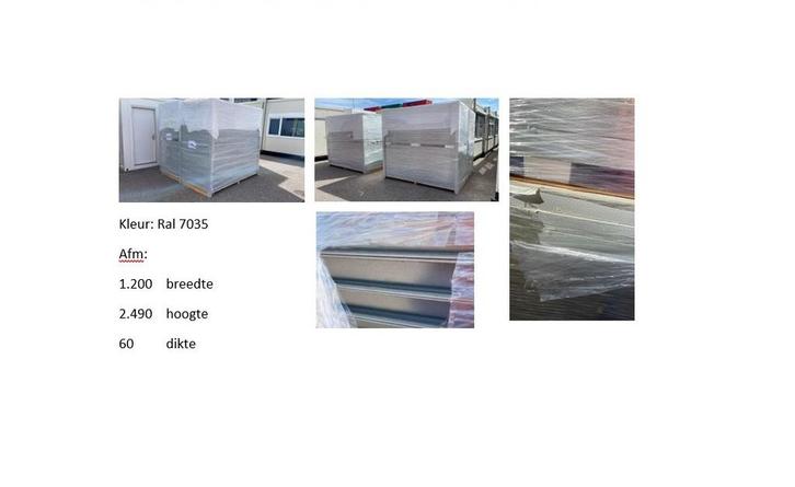 Sandwichpanelen NIEUW (na-isolatie van uw container), Zakelijke goederen, Machines en Bouw | Keten en Containers, Ophalen of Verzenden