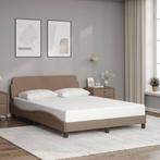 vidaXL Bedframe Dover kunstleer cappuccinokleurig 120x200, Verzenden, Nieuw