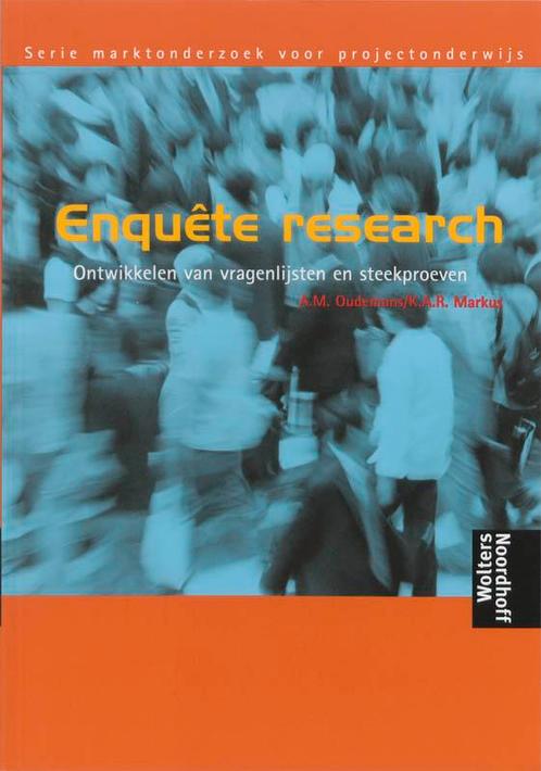 Enquete research 9789001163617, Boeken, Schoolboeken, Gelezen, Verzenden