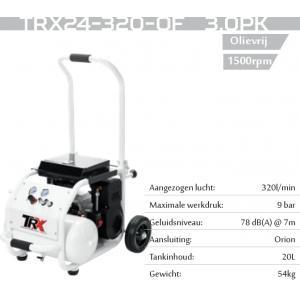 Trx trx24-320-of compresseur sans huile super silencieux 3cv, Doe-het-zelf en Bouw, Gereedschap | Overige machines
