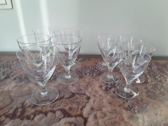 Roi du Cristal - Drinkset (12) - Kristal, Glas - Belgiscg, Antiek en Kunst, Antiek | Meubels | Tafels