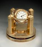 Klok - Vintage Henry Birks & Sons Gilded Brass Table Clock –