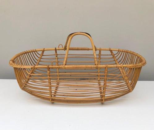 Wieg - Bamboe, Rattan - Rotan Reiswieg, Antiek en Kunst, Kunst | Designobjecten
