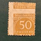 Duitse Rijk 1923 - 50.000 Mark volledig foutief getand -, Postzegels en Munten, Gestempeld