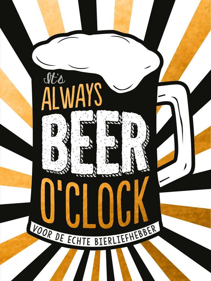 Cadeauboeken - Its always beer oclock - cadeauboek, Boeken, Hobby en Vrije tijd, Nieuw, Verzenden