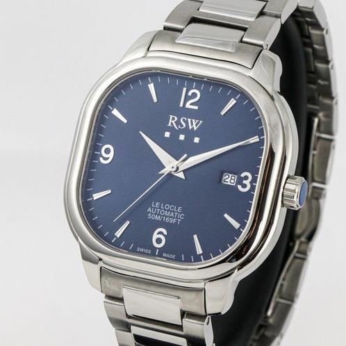 RSW - NEW MODEL - Le Locle automatic - RSWA122-SS-9 - Sans, Handtassen en Accessoires, Horloges | Heren