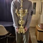 Kaarsenhouder (2) - Verguld brons - Bronzen kandelaars, Antiek en Kunst