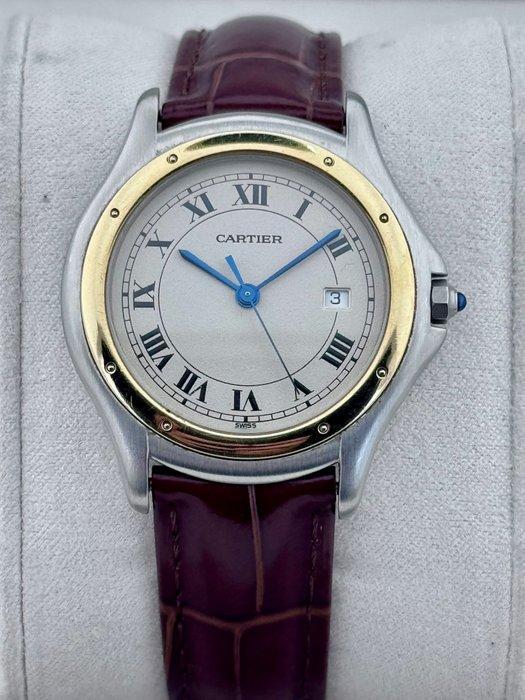 Cartier - Cougar Gold/Steel - 187904 - Unisex - 1980-1989, Handtassen en Accessoires, Horloges | Heren