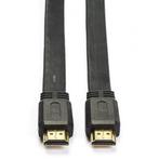 Platte HDMI kabel 1.4 | Nedis | 2 meter (4K@30Hz, Zwart), Audio, Tv en Foto, Nieuw, Verzenden