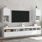 vidaXL Tv-meubelen 2 st met LED-verlichting 30,5x30x60 cm, Verzenden