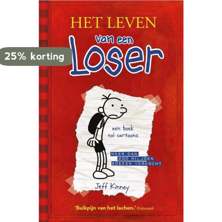 Het leven van een Loser 1 9789026125690 Jeff Kinney, Boeken, Kinderboeken | Jeugd | 10 tot 12 jaar, Gelezen, Verzenden