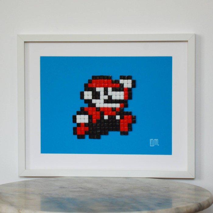 nLm - Jumping Mario, Mosaic, Antiek en Kunst, Kunst | Designobjecten
