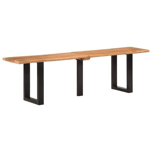 Knappe Bankje Deal! Acaciahout & Staal -40%! Stoer Design..., Huis en Inrichting, Zetels | Zetels, 150 tot 200 cm, Minder dan 75 cm