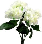 Hortensia Hydrangea Groot Ivory Zijdenbloem New 49 cm, Nieuw