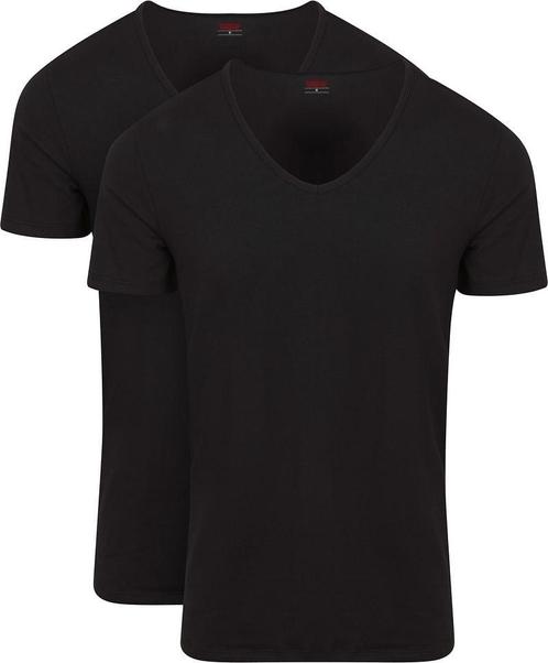 Levis T-Shirt V-Hals Zwart 2-Pack maat Maat 52/54 (L) Heren, Kleding | Heren, T-shirts, Zwart, Nieuw, Maat 52/54 (L), Verzenden